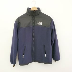North Face Core Windstopper navy fleece zip up
